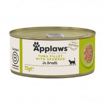 Applaws Katzenfutter - Dosen - Tuna Fillet & Seaweed - 24 x 70 g