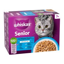 Whiskas 7+ Nassfutter - Auswahl in Gelee - Fisch - 12 x 85 g