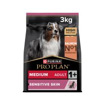 Purina Pro Plan Sensitive Skin Medium Adult Hundefutter - Lachs - 3 kg
