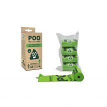 M-Pets Poo 100% kompostierbare Kotbeutel - 4 x 15 Stück