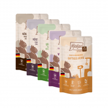 MjaMjaM Purer Fleischgenuss - Quetschbeutel Adult Cat - Rind - 125 g