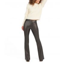 Leather-Like Flare Pants