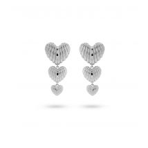 Heartshaped Statement Earrings 42493S