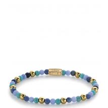 Winter Blues - 4mm - yellow gold plated