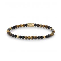 Mix Tiger Black 18 ct yellow gold ionplated 4mm
