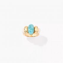 French Niche Fashionable Vacation Feel Aurelie Bidermann ETANIA Tianhe Stone Ring Women