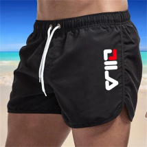 New Summer Men's Swimwear Breathable Board Male Surfing Swimsuit Fiess Training Shorts Casual Printed Beach Short Pants