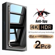 [2025 New] Full Cover Anti-Spy Glass Screen Protector For IPhone 16 15 14 13 PRO MAX Privacy Glass For IPhone Tempered Glass