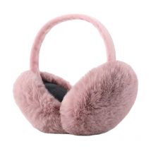 Cache-oreilles unisexes pliables en peluche pour femmes, mignons, automne et hiver, oreilles chaudes, sac d'oreille d'hiver de couleur unie