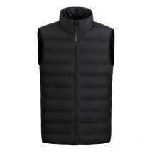 Men's Clothing Lightweight Silk cotton jacket vest warm vest men autumn and winter stand collar large size loose short back waistcoat men's jacket