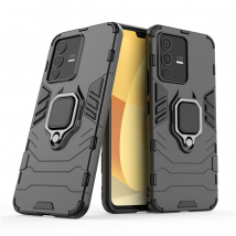 Pour vivo V23 V21 V21e V20 SE Pro Hybride Dur PC + TPU Souple Armure Super Anti-Chute Étui Rotatif Anneau Support Housse