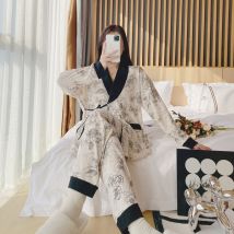 Vêtements post-partum printemps, automne et été, nouveaux vêtements de nuit en coton pour femmes enceintes, vêtements d'allaitement post-partum,