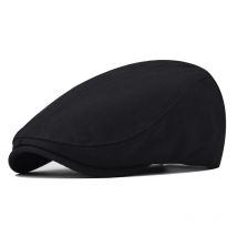 Béret rétro unisexe tout-en-un pour hommes, casquette simple pour femmes, casquette avant tricotée, plaque légère