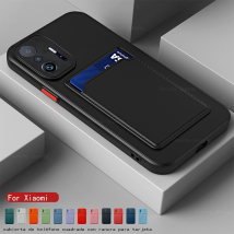 Coque Xiaomi 11T Pro en silicone avec porte-cartes et étui portefeuille pour Xiaomi 11T Pro Xiaomi 11 T Mi11T