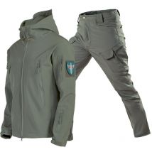 Vêtements pour hommes 2024 Nouvelle combinaison Soft-Shell Hardshell Veste de camouflage Veste polaire Veste tactique Veste