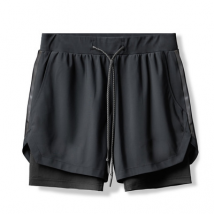 Short de sport pour homme 2024, nouveau pantacourt tissé à double couche pour entraînement de course à pied, pantalon de basket-ball camouflage tendance