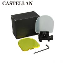 Lentille de protection métallique pliable, protection des yeux base 20 mm, déflecteur de protection des yeux Lens Protector 551