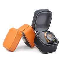 Boîte de montre de voiture Premium Sense Pu Business Pocket Watch Watch Portable Zipper Fashion Jewelry Packaging Box Storage