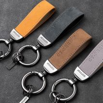 Porte-clés en cuir nubuck VOOTHOST pour hommes et femmes, style rétro vintage, personnalisé, cadeau VB219