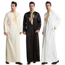 Vêtements pour hommes Prêt à porter Robe brodée à col montant, TH819, vente chaude sur