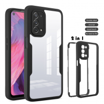 Full Coverage Phone Case For OPPO A53 A52 A72 A54 A74 A94 A15 A16 A5 A9 Realme 6 7 8 9 Pro Transparent 2 in 1 Front + Ba
