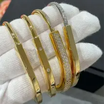Bracelet couple homme acier inoxydable bracelets unisexe argent or rose bijoux créateur pour femme bracelet