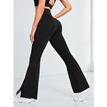 Flare Leggings Women High Waist Quick Dry Sports Wide Leg Pants Exercise Trousers Running Yoga Pilates Gym Activewear