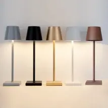 Lampe de Table Rechargeable moderne LED Portable USB interrupteur tactile veilleuse hôtel lampes de bureau sans fil pour salon Restaurant