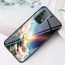 Coque A91 DECLAREYAO Coque rigide en verre pour Samsung Galaxy A81 A71 A51 A41 A31 A21S A21 A01 Coque en silicone ultra fine Temper