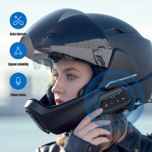 Casque de moto LX2 à moitié étanche sans fil 5.3 avec écouteurs Bluetooth