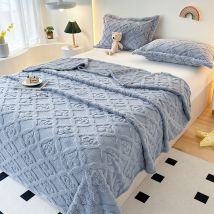 Couverture polaire Tuff de couleur pure, couverture polaire corail, couverture de sieste, couverture de canapé, couverture de climatisation, cadeau