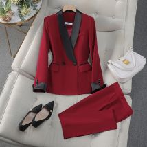 Women's Clothing for women, goddess like temperament, fashionable host, formal suits for ladies, president suits, annual meeting work clothes