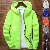 Veste hommes Sport en plein air cyclisme mince manteau vestes décontracté ample hommes coupe-vent veste hommes imperméable vêtements d'extérieur