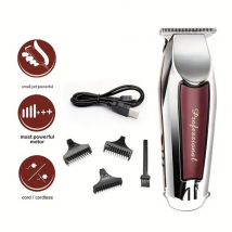 Tondeuse à cheveux sans fil pour hommes - Tondeuse de barbier rechargeable : obtenez la coupe parfaite avec la mini tondeuse à cheveux