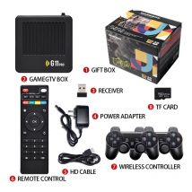 Boîtier décodeur TV double système G11 PRO Console Open Source Android 9.0 PSP sans fil God of War Game