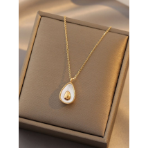 Collier en acier titane minimaliste à la mode, petit et luxueux