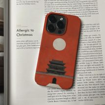 Red Moon Pavilion 16 Phone Case 15Promax Film IPhone 14 Hard 13 Chinese Style 12/11 New Year XS