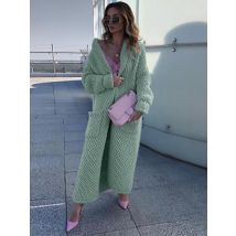 New Fashion Women Sweaters 2023 Autumn Winter Solid Long Knitted Cardigan Coat Oversized Cardigan Women Clothing Tops