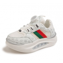 New Parent Child with Rotating Buckle Soft Sole for Comfortable Sports Running Shoes, Big Kids Casual Flat Bottom Dad
