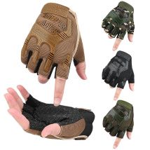 Gants demi-doigts pour hommes, gants de protection tactiques d'entraînement pour sports de combat en plein air