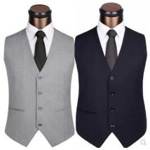 Gilet de costume slim pour homme, gilet de costume décontracté, gilet professionnel, gilet de garçon d'honneur
