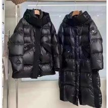 Women's Clothing Black high end Warm jacket jacket for women long over knee 2024 winter new loose thickened white duck Warm jacket jacket