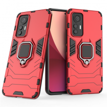Pour Xiaomi Mi 12 11T 11 11X 11i Pro Lite Ultra hybride PC dur + armure TPU souple Anti-chute étui rotatif support de support d'anneau