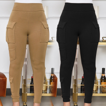 Pantalon de sport décontracté taille haute pour femme