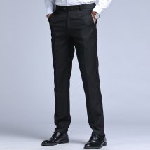 Men's dress straight suit pants Men's business men's dress pants Black slim men's dress casual dress pants
