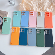 Étui mat sans cadre de couleur bonbon pour Oppo Reno8 Reno 8 Pro Plus 7 Reno7 Z Lite 5G mince couverture de pare-chocs antichoc PC dur