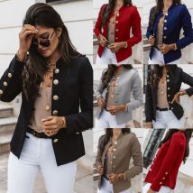 2023 veste courte blazer à manches longues pour femmes