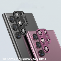 Pour Samsung Galaxy S22 Ultra Protecteur D'objectif De Caméra En Alliage D'aluminium Métal Film Pour S22ultra S22 Accessoires de Téléphone