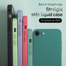 Nouveau étui souple en silicone liquide pour iPhone SE 2022 4.7 pouces housse de protection antichoc pour Apple