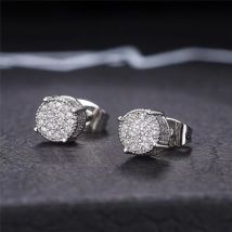Unisex best selling earrings with diamond earrings for men trendy gold plated earrings new jewelry temperament